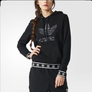 Adidas Women's Black Trefoil Hoodie